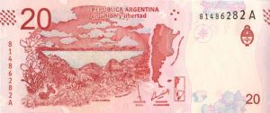 Argentina - 20 Pesos - P-New Series A - 2017 dated Foreign Paper Money